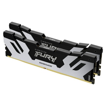 Памет 32GB (2x 16GB) DDR5 6400MT/s, Kingston Renegade Silver KF564C32RSK2-32, 1.1V | JAR Computers Kingston FURY Renegade Silver 32GB (2x 16)
