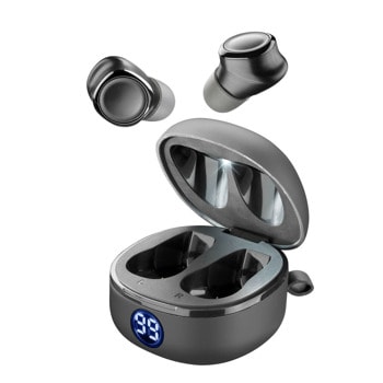 Слушалки AQL Evade 2 Black, безжични, Bluetooth, микрофон, до 5 часа време на работа, кейс, функция Dual Master, черни | JAR Computers AQL Evade 2 Black IT8482