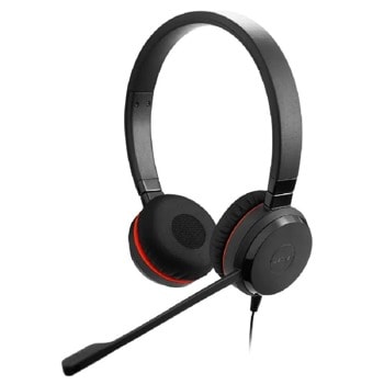 Слушалки Jabra Evolve 30 II Stereo MS, USB-C/AUX, шумопремахващ микрофон, сертифицирани за Microsoft Teams, черни | JAR Computers Jabra Evolve 30 II Stereo MS 5399-823-389