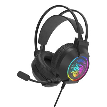 Слушалки Xtrike ME GH-416, USB, микрофон, 50mm говорители, RGB подсветка, гейминг, черни | JAR Computers Слушалки Xtrike ME GH-416