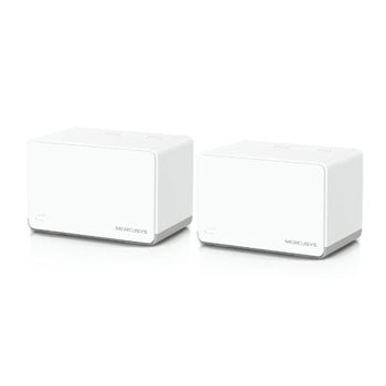 Мрежеста система Mercusys Halo H70X (2-pack), 1800Mbps, 2.4GHz (1201Mbps)/ 5GHz (574Mbps), Wireless AX, 3x LAN/WAN 10/100/1000Mbps | JAR Computers Mercusys Halo H70X(2-pack)