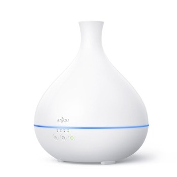 Ароматизатор Anjou AD012 White, ултразвуково разпръскване, 12 часа продължителност на работа, капацитет на резервоара 500мл, авт.изключване при празен резервоар или таймер, бял | JAR Computers Anjou AD012 White IT6927
