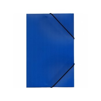 Папка Office Point, за документи с формат до А4, с ластик, синя | JAR Computers Office Point Папка