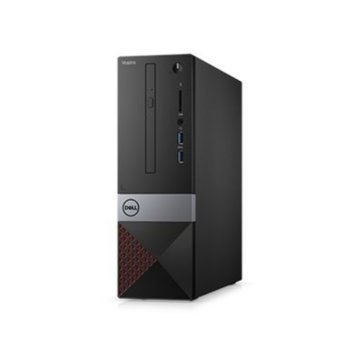 Настолен компютър Dell Vostro 3470 SFF (N203VD3470EMEA01_R2005), четириядрен Coffee Lake Intel Core i3-9100 3.6/4.2 GHz, 4GB DDR4, 128GB SSD, 2x USB 3.1, клавиатура и мишка, Windows 10 Pro | JAR Computers Dell Vostro 3470 SFF