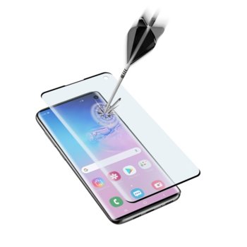 Протектор от закалено стъкло /Tempered Glass/ Cellular Line, за Samsung Galaxy S10 | JAR Computers Закалено стъкло за Samsung Galaxy S10