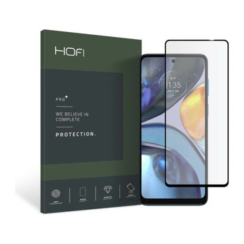Протектор от закалено стъкло /Tempered Glass/ за Motorola Moto G22, Hofi Glass Pro Plus Tempered Glass 2.5D, черен/прозрачен | JAR Computers Hofi Glass Pro Plus 2.5D за Motorola Moto G22