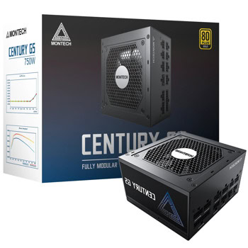 Захранване Montech CENTURY G5, 750W, Active PFC, 80 Plus Gold, 120mm вентилатор | JAR Computers Montech CENTURY G5 750 CENTURY-G5-750
