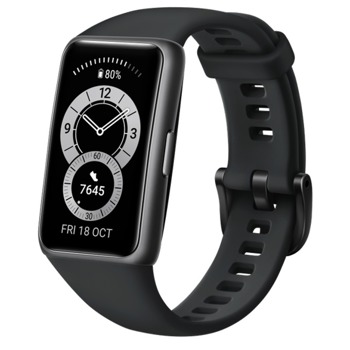 Смарт гривна Huawei Band 6, 1.47 (3.73 cm) AMOLED сензорен дисплей, до 14 дни време на работа, Оптичен сензор за сърдечен ритъм, Bluetooth, водоустойчив, черна | JAR Computers Huawei Band 6, Black