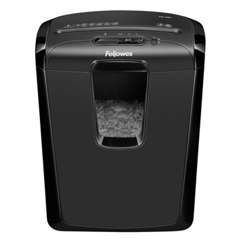 Шредер Fellowes Powershred M-8C, до 8 листа А4, раздробява карти/хартия/телчета/кламери, Safety Lock функция, кошче за отпадъци с обем 15 литра | JAR Computers Fellowes Powershred M-8C 4604101