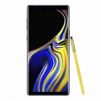 Смартфон Samsung Galaxy Note9 (син), поддържа 2 sim карти, 6.4" (16.26 cm) Super AMOLED дисплей, осемядрен Exynos 9810 Octa (4x 2.7GHz & 4x 1.8GHz), 6GB RAM, 128GB Flash памет (+ microSD слот), 12.0 + 12.0 & 8.0 Mpix camera, Android, 201g | JAR Computers Samsung Galaxy Note9 SM-N960FZBDBGL Blue