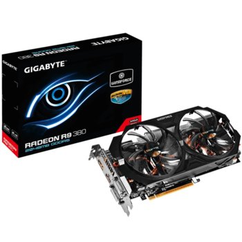 Видео карта Radeon R9 380, 2GB, Gigabyte GV-R938WF2-2GD (rev. 1.0), PCI-E 3.0, GDDR5, 256 bit, DP, HDMI, DVI | JAR Computers Gigabyte GV-R938WF2-2GD (rev. 1.0)