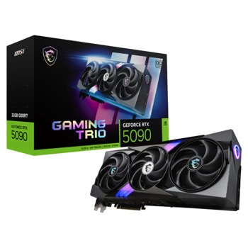 Видео карта Nvidia GF RTX 5090, 32GB, MSI GAMING TRIO, OC, PCI-E 5.0, GDDR7, 512-bit, DisplayPort, HDMI | JAR Computers MSI GeForce RTX 5090 32G GAMING TRIO OC