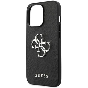 Guess Saffiano 4G Metal Logo Leather Hard Case