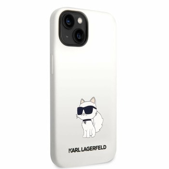 Liquid Silicone Choupette NFT за iPhone 14 бял
