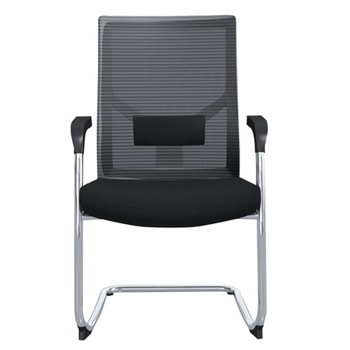 Посетителски стол RFG Snow M, до 120кг, дамаска/меш, черен, 2 броя в комплект | JAR Computers RFG 226C-BS/OA2000/OS300