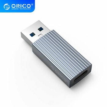Преходник Orico AH-AC10-GY, от USB A(м) към USB C(ж), 0.3m, сив, 10 Gb/s | JAR Computers Orico AH-AC10-GY