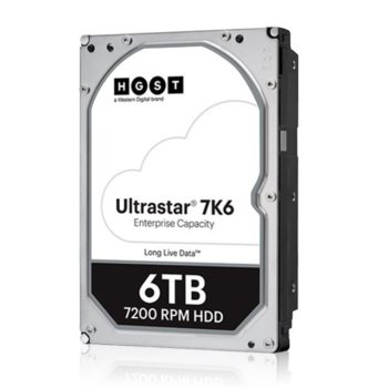 Твърд диск 6TB HGST Ultrastar DC HC310 7K6 (512e) SE, SAS 12Gb/s, 7200rpm, 256MB, 3.5" (8.89cm) | JAR Computers HDD Server HGSTUltrastar DC HC310 7K6 (512e) SE