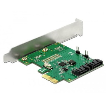 Контролер DeLock 90392, от PCI-E x1 към 2x SATA 6Gb/s, поддържа RAID 0, 1 | JAR Computers Delock PCI-E x1 към 2x SATA 6Gb/s RAID