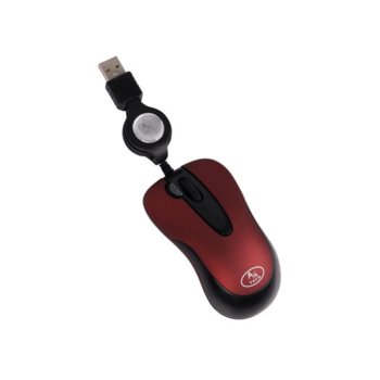 Мишка A4Tech X5-60MD-3, Mini, оптична, червена, прибиращ се кабел, USB | JAR Computers A4Tech X5-60MD-3 червена