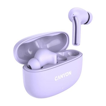 Слушалки Canyon OnGo 9, безжични, Bluetooth, микрофон, до 6 часа време на работа, лилави | JAR Computers Canyon OnGo 9 Purple CNS-TWS9P