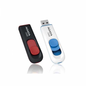 Памет 32GB USB Flash Drive, A-Data DashDrive C008, USB 2.0 черна/бяла | JAR Computers 32GB USB Flash, A-Data DashDrive C008