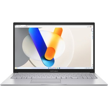 Лаптоп Asus Vivobook 15 X1504VA-NJ925 (90NB10J2-M014A0)(сребрист), десетядрен Intel Core i5-1335U 1.3/4.6GHz, 15.6" (39.62cm) Full HD Anti-Glare Display, (HDMI), 16GB DDR4, 512GB SSD NVMe, 1x USB 3.2 Gen 1 Type-C, 2x USB 3.2 Type-A, No OS | JAR Computers Asus Vivobook 15 X1504VA-NJ925 90NB10J2-M014A0