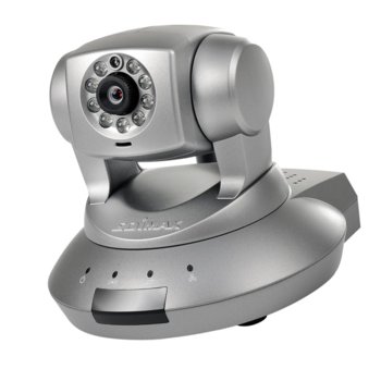 IP камера Edimax IC-7010PT, Управляеми камери (PT - Pan/Tilt), 1.3 Mpix, 5 mm обектив, H.264/MPEG4/M-JPEG, IR осветеност (до 4 метра), нощно виждане, безжична, SDHC slot, USB | JAR Computers Edimax IC-7010PT
