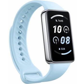 Смарт гривна Honor Band 9, 1.57" (3.58cm) AMOLED дисплей, Bluetooth, мониторинг на съня, измерване на сърдечна честота, измерване на SpO2, 5АТМ, до 10 дни време на работа, синя | JAR Computers Honor Band 9 Blue