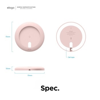 Силиконова поставка Charging Pad for MagSafe pink