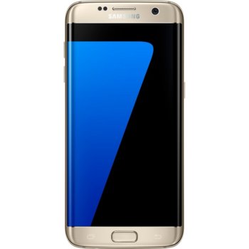 Samsung Galaxy S7 edge (SM-G935)(златист), 5.5" (13.97 cm) Super AMOLED, осем-ядрен Exynos 8890 Octa (четири-ядрен 2.6 GHz Mongoose + четири-ядрен 1.6 GHz Cortex-A53), 4GB RAM, 32GB Flash памет (+microSD слот), 12.0 & 5.0 MPix camera, Android, 157g | JAR Computers Samsung Galaxy S7 edge (SM-G935) 32GB Gold