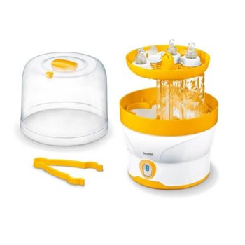 Стерилизатор за бебешки бутилки Beurer, LED дисплей, до 6 шишета, цикъл на стерилизация - 7 мин., авт.изключване, съдържанието остава стерилно до 3 часа | JAR Computers Beurer BY76