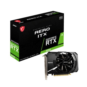 Видео карта Nvidia GF RTX 3050, 8GB, MSI AERO ITX OC, PCI-E 4.0, GDDR6, 128-bit, DisplayPort, HDMI | JAR Computers MSI GeForce RTX 3050 AERO ITX 8G OC