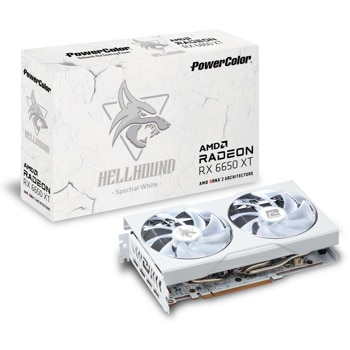 PowerColor HellHound Spectral White OC RX 6650 XT