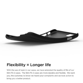 Elago S6P Slim Fit 2 Case + HD Clear Film black