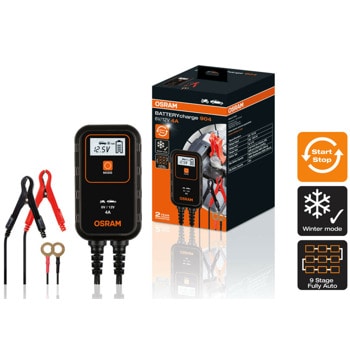 Зарядно устройство Osram BATTERYcharge 904, за акумулатори до 90Ah, 12V/4A | JAR Computers Osram BATTERYcharge 904 OEBCS904