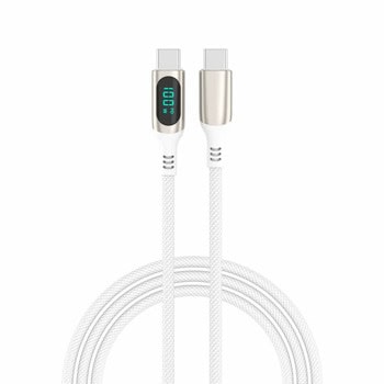 Кабел 4smarts DigitCord (458163), от USB C(м) към USB C(м), 3m, 100W, бял | JAR Computers 4smarts DigitCord 458163