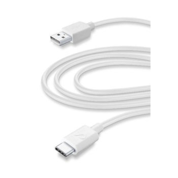 Кабел Cellularline, USB към USB Type C, 3m, черен | JAR Computers Кабел USB-C с дължина 3м