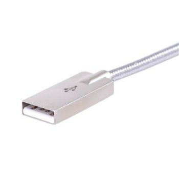 Devia USB A(м) към Lighting(м) Vipper 1.2m silver