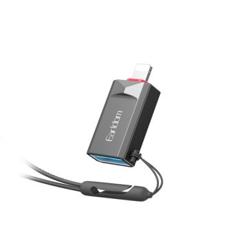 Преходник Earldom ET-OT87L, от Lightning(м) към USB-A(ж), бял | JAR Computers Преходник Earldom ET-OT87L