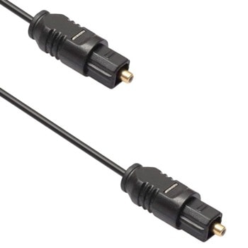 Оптичен кабел DeTech 18357, от Toslink(м) към Toslink(м), 10m, черен | JAR Computers DeTech 18357