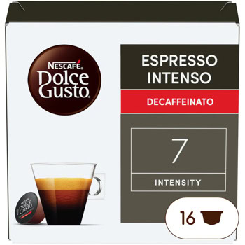 Кафе капсули NESCAFE Dolce Gusto Espresso Intenso Decaf, 16 напитки | JAR Computers NESCAFE Dolce Gusto Espresso Intenso Decaf 16 напи