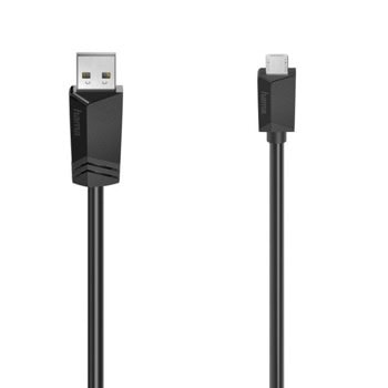Кабел Hama от USB Type-A (м) към USB Micro (м), 1.5m, черен | JAR Computers Кабел HAMA USB 2.0 - micro USB 200608