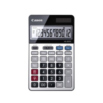 Калкулатор Canon HS-20TSC-BL, функция за данъчни изчисления, сив image