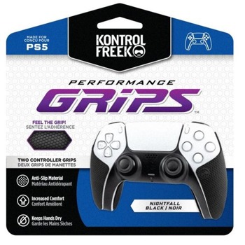 Аксесоар Performance Grips KontrolFreek Original Grips (4777-PS5), за PS5, за DualSense, черен | JAR Computers KontrolFreek 4777-PS5
