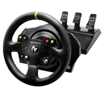 Волан Thrustmaster TX Leather Edition, включва педали, за Xbox One, PC | JAR Computers Thrustmaster TX Leather Edition