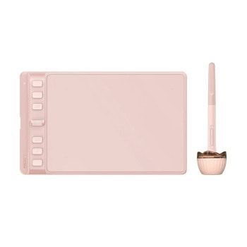 Графичен таблет Huion Inspiroy 2 S (розов)(H2641P), 5080 lpi, 8192 нива на натиск, 6 програмируеми клавиша | JAR Computers Графичен таблет HUION Inspiroy 2 S розов