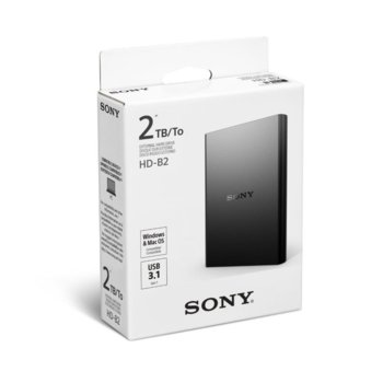 Sony External HDD 2TB Black HD-B2BEU