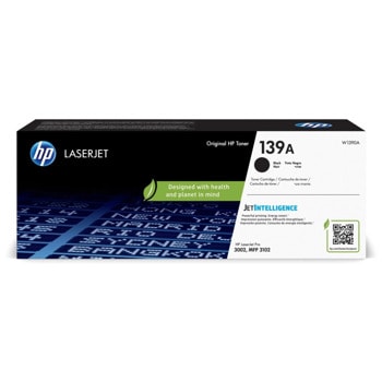 Тонер касета за HP LaserJet Pro 3002 series, HP LaserJet Pro MFP 3102 series, Black - W1390A - HP - Заб.: 1500 брой копия | JAR Computers HP 139A Black Original LaserJet W1390A