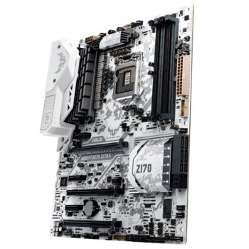 Дънна платка Asus SABERTOOTH Z170 S, Z170, LGA1151, DDR4, PCI-E(DP&HDMI)(CFX&SLi), 6x SATA 6Gb/s, 2x SATA Express, 1x M.2 Socket, 1x USB 3.1 (Type-C), ATX | JAR Computers Asus SABERTOOTH Z170 S