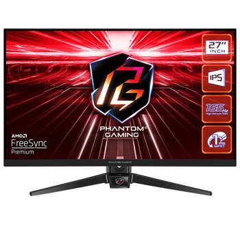 Монитор ASRock PG27FF1A, 27" (68.58 cm) IPS панел, 165Hz, Full HD, 1ms, 250 cd/m2, DisplayPort, HDMI | JAR Computers ASRock PG27FF1A